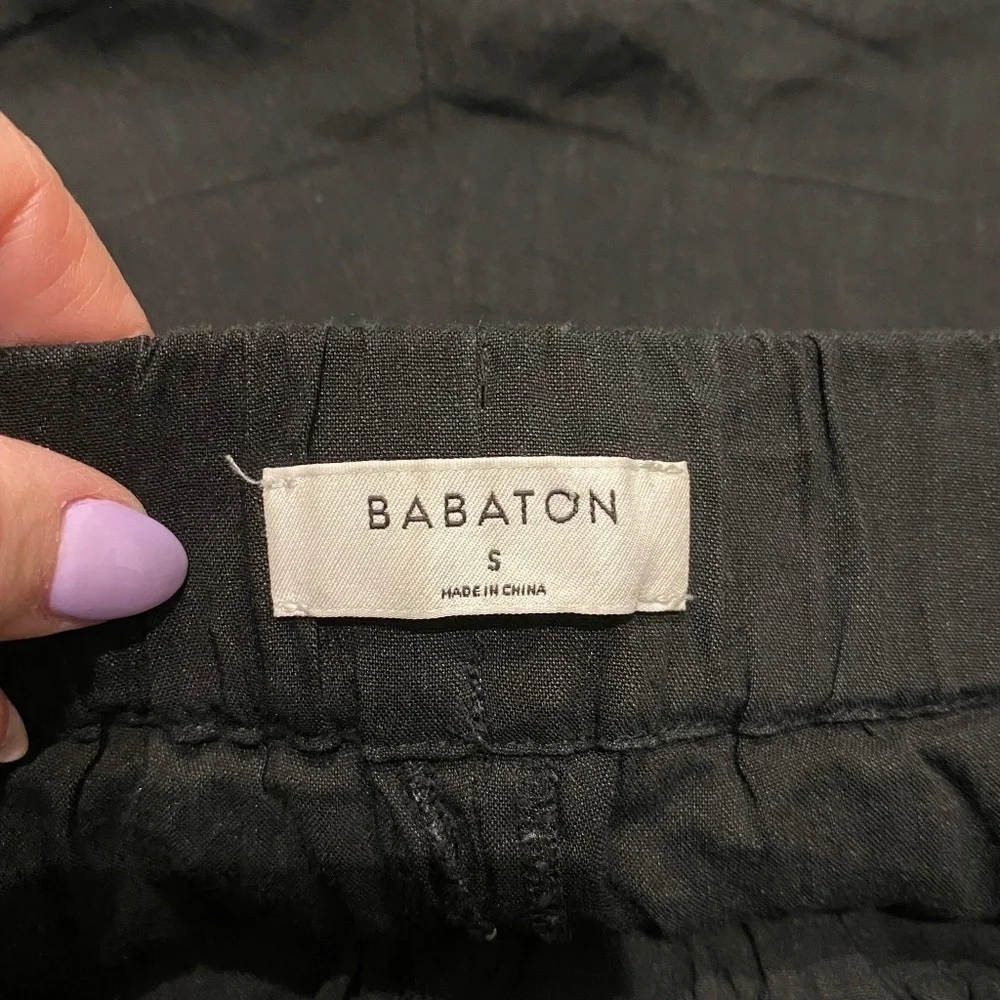 Aritzia Babaton Errol Linen Blend Drawstring Pants 16367